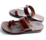 Nazareth Style I - Camel Shoemaker Unisex Outdoor Leather Biblical (Jesus - Yashua) Sandals - Sandals from the Holy Land