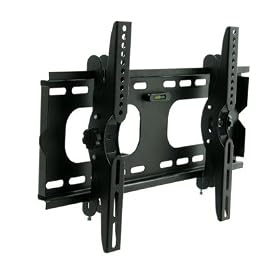 Designer Habitat PREMIUM LCD, LED & Plasma TV Wall Tilt Bracket Black Fits All Models - Samsung LG Sony Philips Toshiba - (23 - 37"), Super-Strength Load Capacity 75Kg, 15 Degree Up/Down Tilt Mechanism, Free Spirit Level