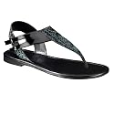 Women's Mossimo&reg; Petula Flat Sandals - Green/Black