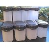 Tupperware Eight Piece Set of Spice Containers Lg and Sm