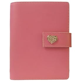 Diamond Heart Genuine Leather Journal, Lined, Hidden Snap Closure