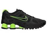 Nike Shox Turbo+ 12 Mens Running Shoes [454166-007] Black/Black-Dark Grey-Volt 454166-007-8