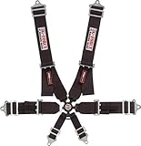 G-Force 7001BK Black FIA Rated 6-Point Pull-Down Camlock Individual Shoulder Harness Set