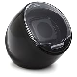 Diplomat Single Black Watch Winder with Built 