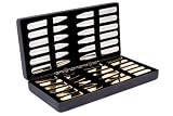 24 Collar Stays in a Box  12 Solid Brass & 12 Stainless Steel