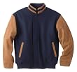 Men's North End Melton Jacket With Stand Collar