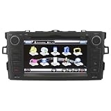 Koolertron (TM) For Toyota Auris In-Dash GPS Navigation System DVD VCD Player Car Radio with 7 High Resolution Touchscreen Monitor + iPod PIP RDS Virtual-CDC (OEM Factory Style,Free Map)