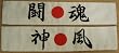 Japanese Headbands "Tohkon/Fighting Spirit" and "Kamikazi/Devine Wind"