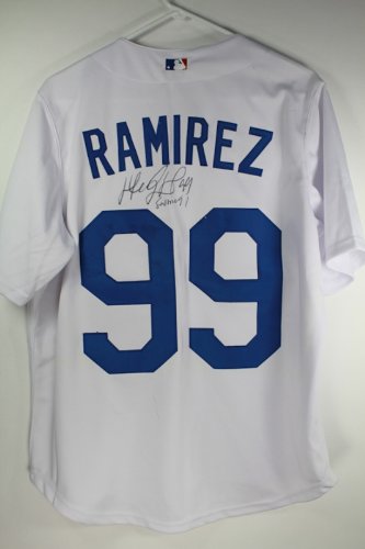 Manny Ramirez Autographed Los Angeles Dodgers On Field Jersey