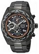 Seiko #SPL037 Men's Black IP World Time Chronograph Watch
