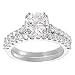 Tressa Silvertone Round-cut Cubic Zirconia Bridal Ring Set (Sizes 5 - 9 available)
