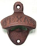 Texas Rustic Cast Iron Wall Mount Bottle Opener Vintage Looking Beer Opener