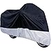 Exlight Motorbike/bicycle Outdoor Cover,Breathable, Water Resistant Dustproof Ultra Violet Protective (Black and Silver)