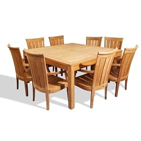 St. Marteen Teak Dining Furniture Set by Vintage Country Hills
