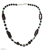 41zR4s4%2BNXL. SL160  Garnet and onyx strand necklace, Romantic