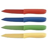 Oxo Good Grips 4-piece Non-Stick Paring Knife Set, 1 each: Red, Blue, Green, Yellow