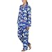 Nick & Nora Womens Flannel 2 Pc Pajamas - Blue Snow Globes (Blue)