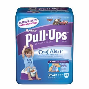 Huggies Pull-Ups Huggies Pull-Ups Training Pants for Boys with Cool Alert, Jumbo Pack, Size 3T-4T 23 ct (Quantity of 3)