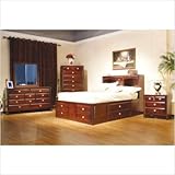 IMAGE OF Bundle-99 Addison Bedroom Set in Brown Cherry Size: King