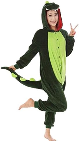 Purple Vinee Costume Cosplay Homewear Lounge Wear Kigurumi Onesie Pajamas Green Dinosaur S