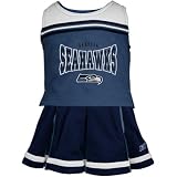 NFL Reebok Seattle Seahawks Preschool Navy Blue 2-Piece Cheerleader Set (5/6)