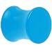 0 Gauge Aqua Blue Acrylic Saddle Plug