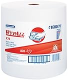 Kimberly-Clark Wypall X70 Disposable Wiper, 13-25/64" Length x 12-1/2" Width, White (Case of 870)