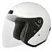 Fuel Gloss White Medium Vented Open Face Helmet with Shield