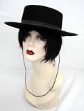 20927 Black Spanish Gaucho Hat Permalux Economy 7 1/8