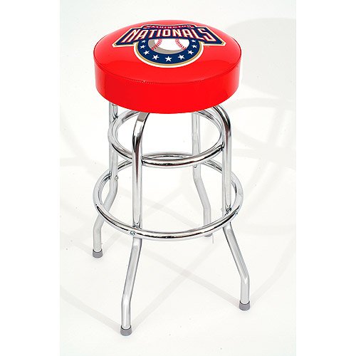 Washington Nationals Backless Swivel Sports Bar Stool