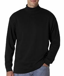 UltraClub Adult Egyptian Interlock Long-Sleeve Turtleneck