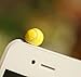 Cute Mini Yellow Tennis Ball Sport Ball Dust Plug 3.5mm Smart Cell Mobile Phone Plug Headphone Jack Earphone Cap Ear Cap Dustproof Plug Charm iPhone Plug Charm for iPhone 4 4S 5 5S HTC Samsung Ipad 2 3 4 Mini Ipod Blackberry Sony Nokia etc.