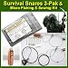 Thompson Survival Snares 3 Pak and Micro Fishing / Sewing Kit