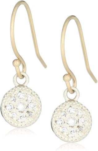 Mizuki Silver and Gold Petite Diamond Evil Eye Earrings