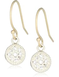Mizuki Silver and Gold Petite Diamond Evil Eye Earrings