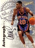Allan Houston certified autograph Knicks 1997 SkyBox Autographics card
