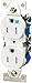 EATON Wiring TWR270w 15-Amp 2-Pole 3-Wire 125-Volt Tamper and Weather Resistant Duplex Receptacle, White