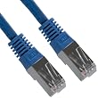 1 Ft (1ft) Cat6A STP (shielded) Ethernet Network Patch Cable Ultra Blue w/Ultra Boot RJ45 m/m 10/100/1000 Gigabit (10 PACK)