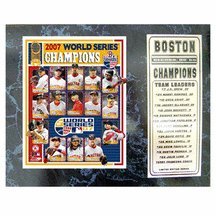 2007 Boston Red Sox World Series Photograph with Statistics Nested on a 12