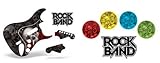 Rock Band Drum, Guitar Skin Combo, Fits Xbox 360 / PS3/2 Rockband - BoneCollector Black
