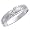 14K White Gold Round-cut CZ Cubic Ziconia Wedding Band Ring for Men - Size 8