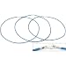 Leather Cord Necklaces Light Blue 18" 3Pcs