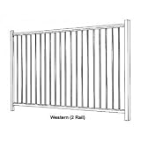 Authentic Aluminum 48 In. X 72 In. Black Aluminum 2-rail Fence Panel Authentic Aluminum 48 In. X 72 In. Black Aluminum 2-rail Fence Panel
