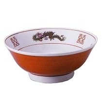 美濃焼　ラーメン丼高台　赤巻三ツ竜（大）