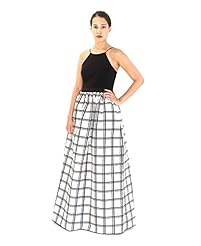 Sleeveless Full-Skirt Plaid Print Pleated  Dress