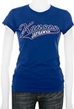 Kansas Jayhawks Women's Royal Tail Sweep Cube T-Shirt