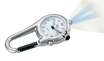 Clip Watch with LED Blue Light-Silver