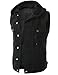 J.TOMSON Mens Denim Vest w/ Hood