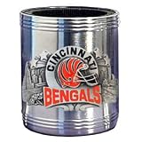 Cincinnati Bengals Stainless Steel Beverage Can Cooler - NFL Football Fan Shop Sports Team Merchandise