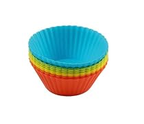 Ciroa Miniamo Brights Assorted Coloured Silicone Cup Cake Cases, Set of 12